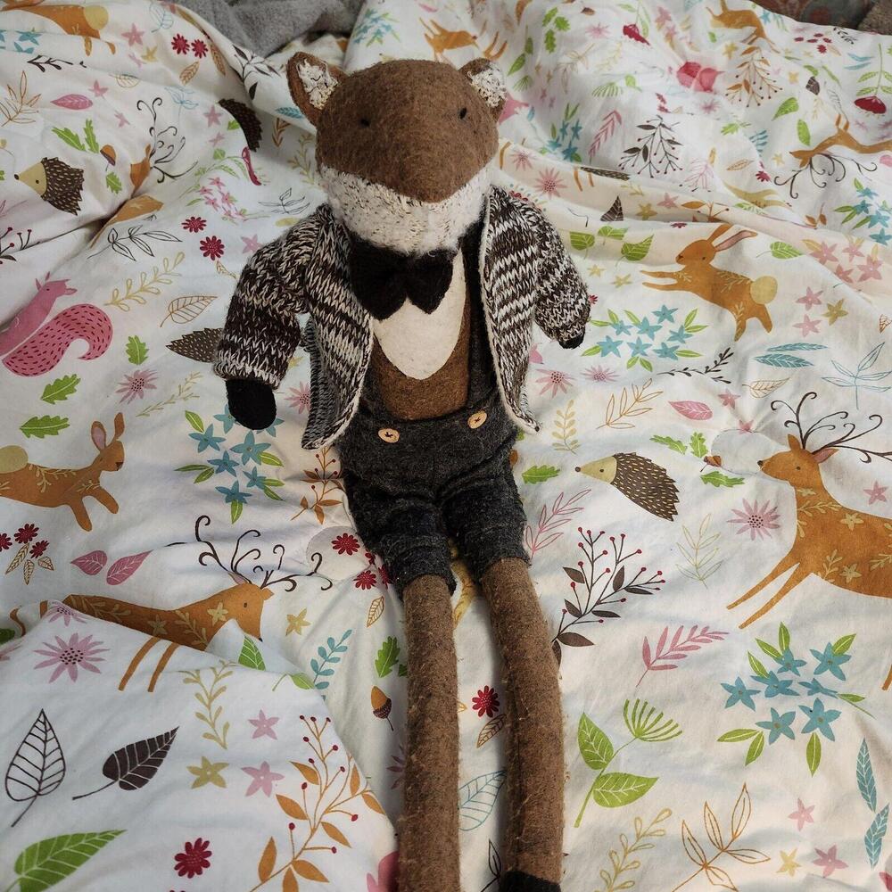 22” Woodland Deer Plush Doll Cottagecore Decor Long Leg Plush Toy